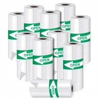 PAPIER SAMOPRZYLEPNY TERMICZNY DO DRUKARKI TERMICZNEJ DRUKUŚ 10 ROLEK BIAŁY