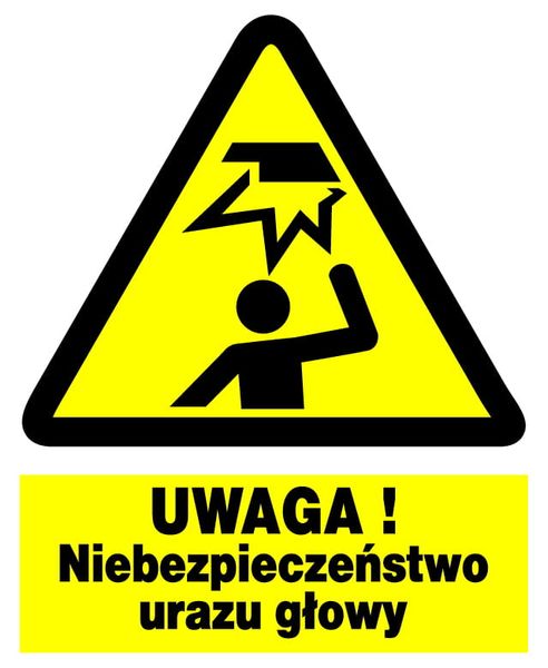 ZOO-59 ZNAK BHP Niebezpieczeństwo urazu głowy zdjęcie 2