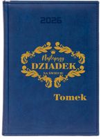 KALENDARZ A4 2026 DZIENNY terminarz z nadrukiem NAJLEPSZY DZIADEK + IMIĘ