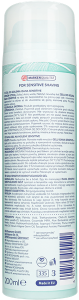 ISANA SENSITIVE ŻEL DO GOLENIA 200 ML zdjęcie 4