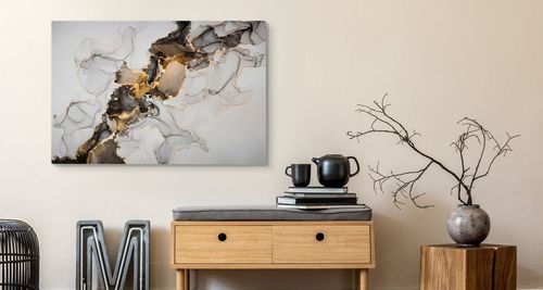 Obraz Do Sypialni Wzór MARMURU Abstrakcja Styl Glamour 30cm x 20cm na Arena.pl