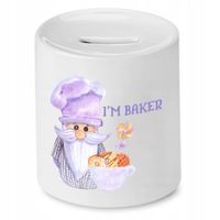 Skarbonka Dla Piekarza Im Baker Prezent Z Nadrukiem Ze Zdjęciem