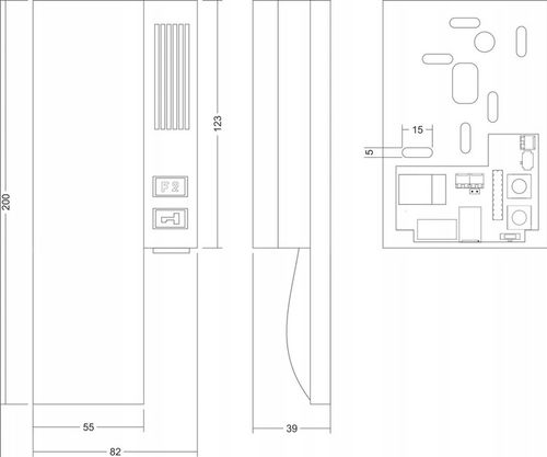 Unifon cyfrowy ACO INS-UP720BX biały na Arena.pl