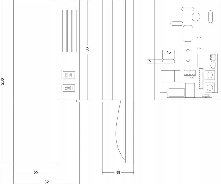 Unifon cyfrowy ACO INS-UP720BX biały zdjęcie 15