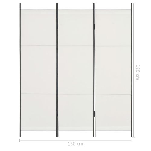 Parawan 3-Panelowy, Biały, 150 X 180 Cm na Arena.pl