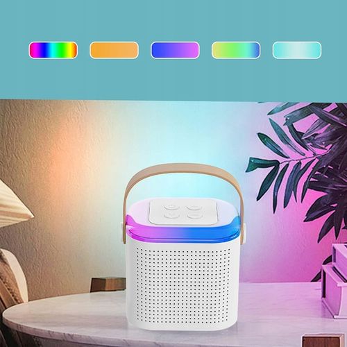 PRZENOŚNY MIKROFON BEZPRZEWODOWY KARAOKE BLUETOOTH DO IMPREZĘ + 2 MIKROFON na Arena.pl