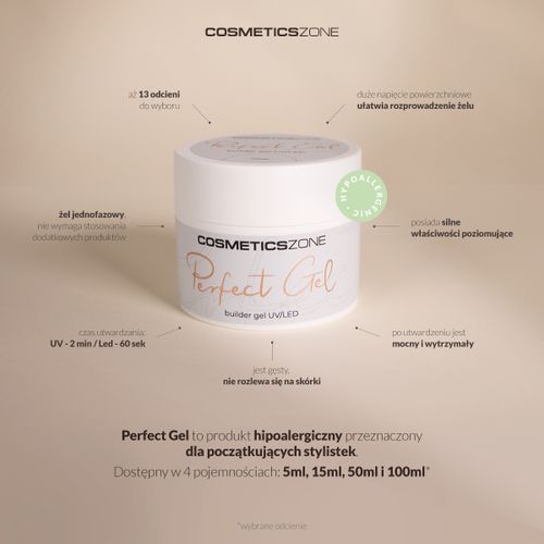 Cosmetics Zone Żel do przedłużania UV LED biały - Intensive White 5ml na Arena.pl