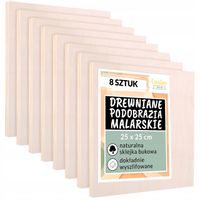 Podobrazie tablica płótno malarskie 25x25 cm 8szt