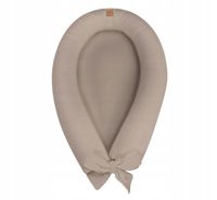 BABYSTEPS Kokon niemowlęcy lniany 2w1 Linen Beige