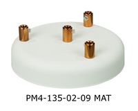 PODSUFITKA BIAŁA MASKOWNICA Z MIEDZIĄ 4 OTWORY 135mm