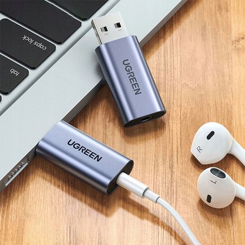 Adapter USB do komputera, przejściówka audio do mini jack 3,5 mm, Ugreen na Arena.pl