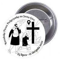 Przypinki buttony KASZUBSKA PIELGRZYMKA JASNA GÓRA
