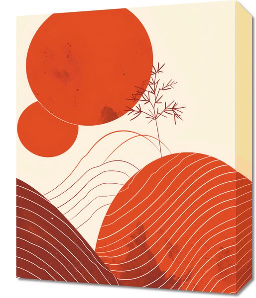 Obraz 40x50cm Ciepło Czerwieni zdjęcie 1