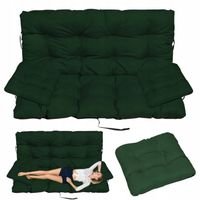 PODUSZKI OGRODOWE zewnętrze wiązane na huśtawkę ławkę 180x60x50 +2 JAŚKI 45