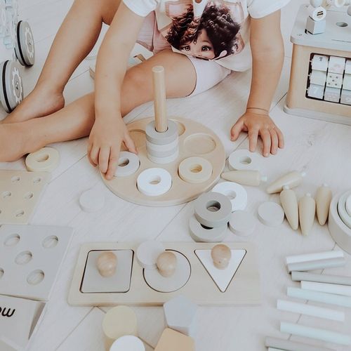 Pudełko Edukacyjne Montessori dla małych dzieci 6 zabawek Zabawa Edukacja na Arena.pl