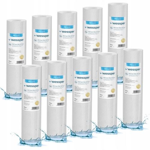 Wessper filtr do wody piankowy filtracja 10" wstępny 5 mikron PP5 10 na Arena.pl