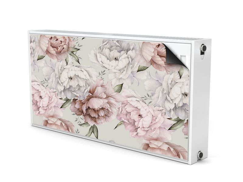 Mata MAGNETYCZNA Kaloryfera Peonie KWIATY Natura 100cm x 60cm zdjęcie 2