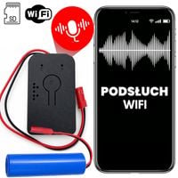 DYKTAFON PODSŁUCH WiFi, PRZEKAZ GŁOSU NAGRYWANIE NA ŻYWO, DETEKCJA, MAGNES