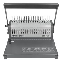 Profesjonalna bindownica grzebieniowa ProEasy CBB-3420 wyłączane noże