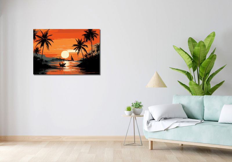 Obraz 90x60cm Tropikalny spokój zdjęcie 2