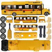 Autobus Auto skręcania i rozkręcania Napęd Dźwięki Światła + Narzędzia A