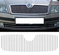 SKODA OCTAVIA - LISTWY CHROM na GRILL ATRAPĘ