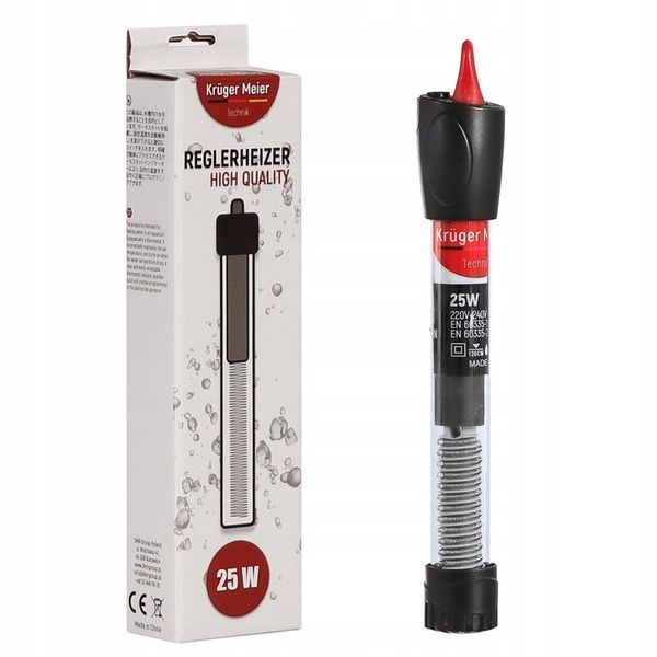 GRZAŁKA Z TERMOSTATEM DO AKWARIUM 10 - 45L 25W zdjęcie 2