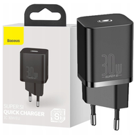 ładowarka sieciowa baseus super si quick charger 1c 30w (czarna)