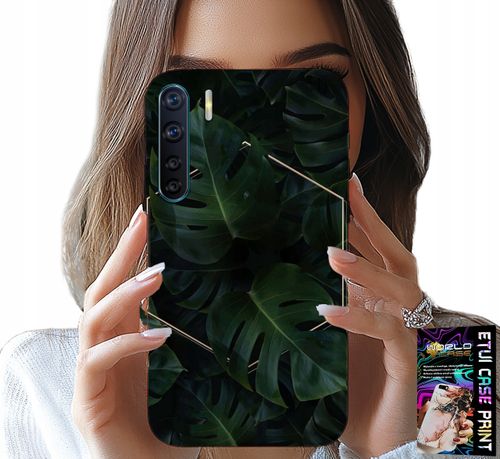ETUI DO OPPO A91 - ELEGANCKIE LIŚCIE MODNE WZORY NA CASE na Arena.pl