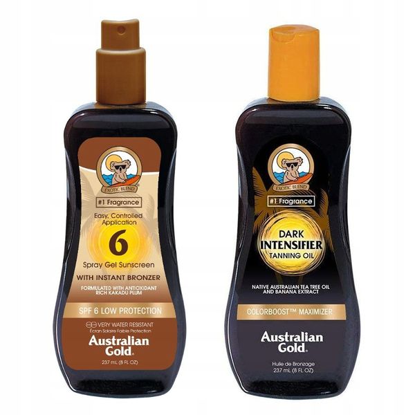 Australian Gold Intensifier Oil + Spray Gel SPF6 zdjęcie 1