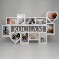 Multirama ramka na zdjęcia z napisem Kocham 11 zdj serca walentynki