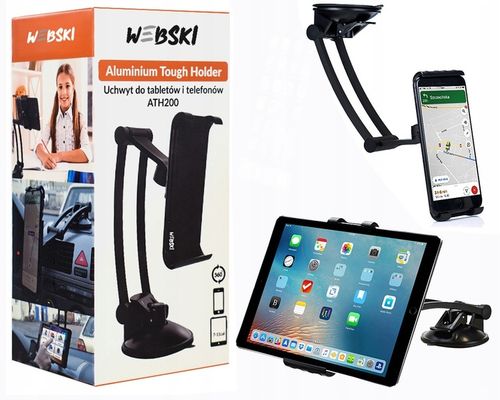 UCHWYT NA TELEFON TABLET DO SAMOCHODU SZYBA KOKPIT na Arena.pl