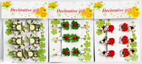 drewniane ozdoby na klamerce 4,5cm  6szt.  4414