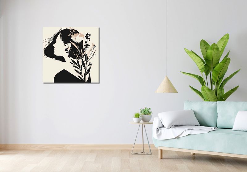 Obraz 70x70cm Szept w Głębi zdjęcie 2