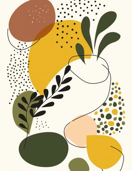Plakat 50x65cm Botaniczne Impresje zdjęcie 1