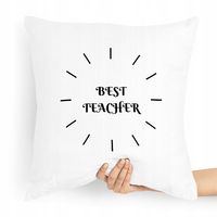Poduszka Dzień Nauczyciela Best Teacher Prezent Z Nadrukiem Ze Zdjęciem