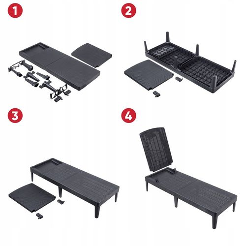 Leżak tworzywo sztuczne cappucino Keter na Arena.pl