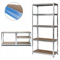 REGAŁ METALOWY MAGAZYNOWY WARSZTATOWY SOLIDNY 5 PÓŁEK 180x90x40 875 kg