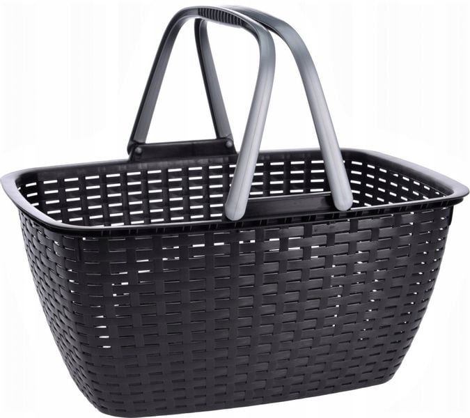 KOSZ KOSZYK NA ZAKUPY PIKNIK GRZYBY Z RĄCZKAMI zdjęcie 1