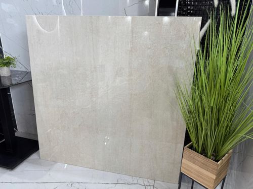 Płytka polerowana, gres beżowy 120x120 -luksusowy połysk! - 49,90 zł/m² na Arena.pl