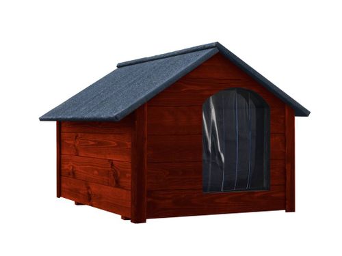 Buda dla psa drewniana ocieplana XL Palisander na Arena.pl