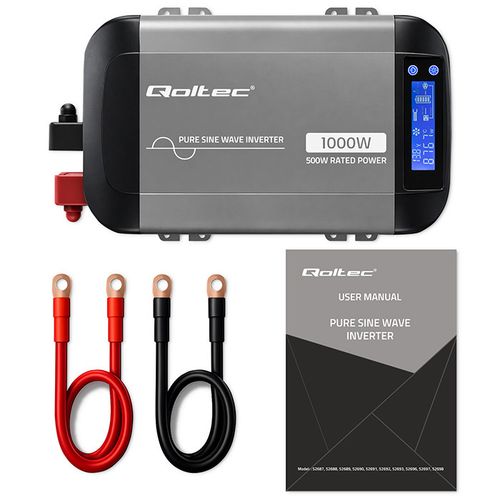 Qoltec Przetwornica 12V/230V 500W Sinus na Arena.pl