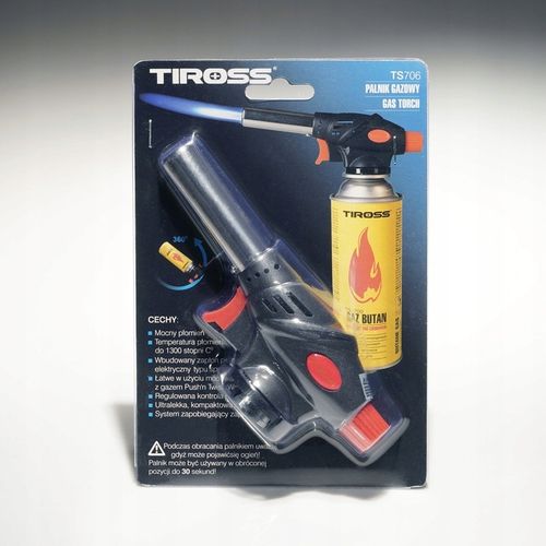 PALNIK RĘCZNY GAZOWY AUTOZAPŁON TS-706 TIROSS+4gaz na Arena.pl
