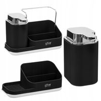 DOZOWNIK NA PŁYN DO zmywania NACZYŃ + ORGANIZER kuchenny do zlewu ZESTAW