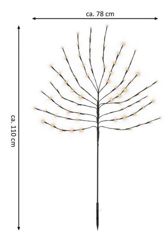 Ozdoba świąteczna - choinka, 110 cm, 80 LED na Arena.pl