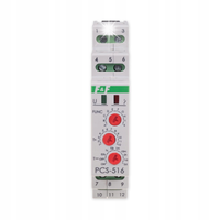 PRZEKAŹNIK CZASOWY 10-FUNKCYJNY 0,1S-576H 8A 230VAC 24VAC/DC F&F PCS-516DUO
