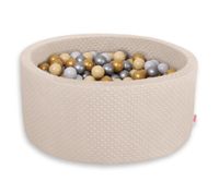 suchy basen minky h-40 cm z piłkami 200szt.- beżowy