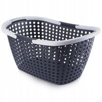 Koszyk PLASTIKOWY na zakupy piknik grzyby uchwyty