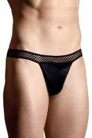 eleganckie cieniutkie stringi męskie softline 4486 czarne xl