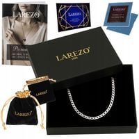 ŁAŃCUSZEK MĘSKI SREBRNY DŁUGI 55 cm PEŁNY SPLOT PANCERKA 3,2 mm SREBRO 925